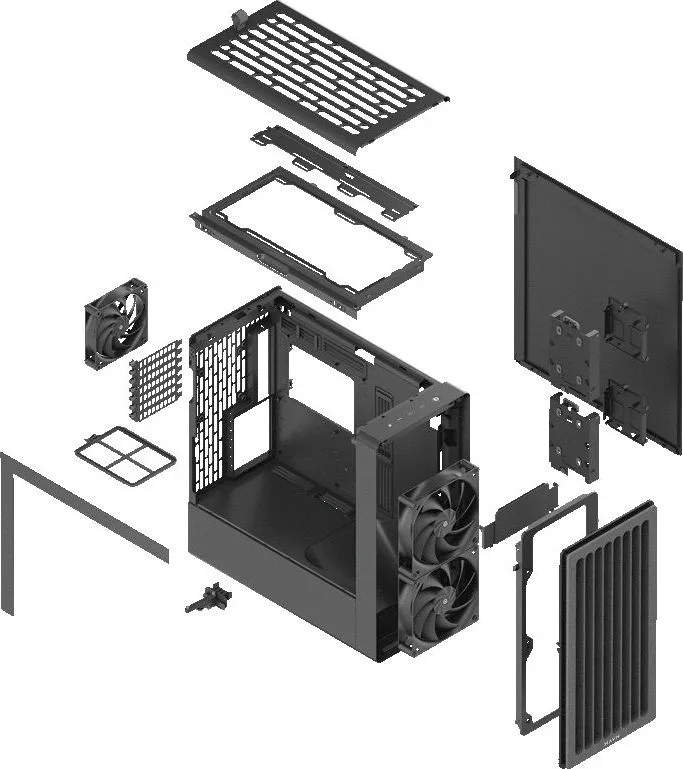 HAVN BF 360 Flow Black with 180mm fans - premium ATX mid-tower — εικόνα 8