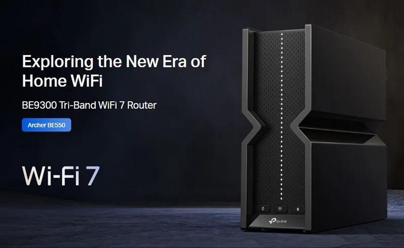 TP-LINK router Archer BE550, WiFi 7, 9214Mbps BE9300, Tri-Band, Ver. 1.0 — εικόνα 2