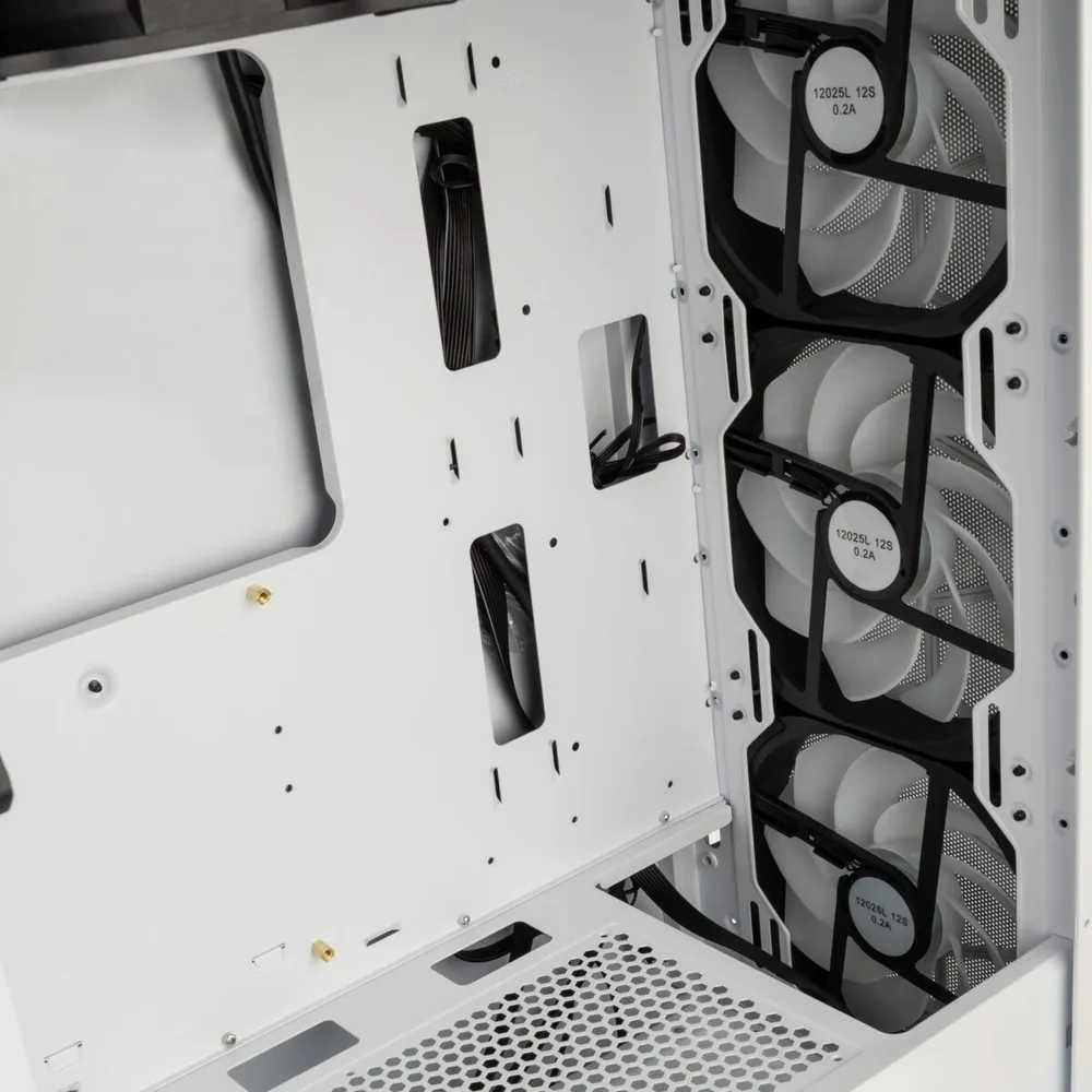 Kolink Observatory HF Mesh ARGB Midi Tower Case - White (with 6 ARGB fans - 3x140mm & 3x120mm ) — εικόνα 5