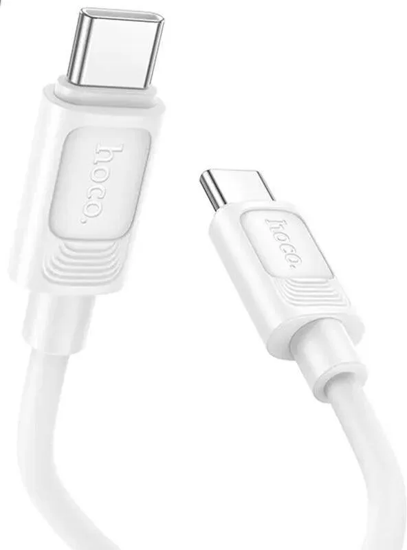 HOCO X122 Benefit, καλώδιο φόρτισης, 60W, Type-C ΣΕ Type-C, λευκό — εικόνα 3