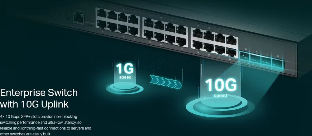 TP-LINK L2+ Managed Switch TL-SG3428XMP, 24x PoE+, 4x SFP+, Ver. 2.0 — εικόνα 4