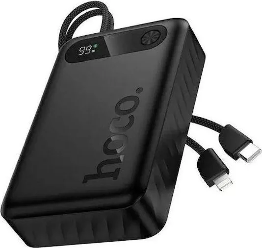 HOCO J171A Edge Powerbank, 20000MAH, PD20W, μαύρο — εικόνα 2