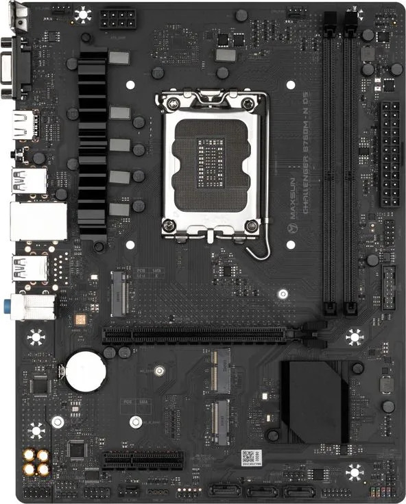 MAXSUN μητρική Challenger B760M-N D5, 2x DDR5, s1700, USB 3.2, 1G LAN, M-ATX — εικόνα 3