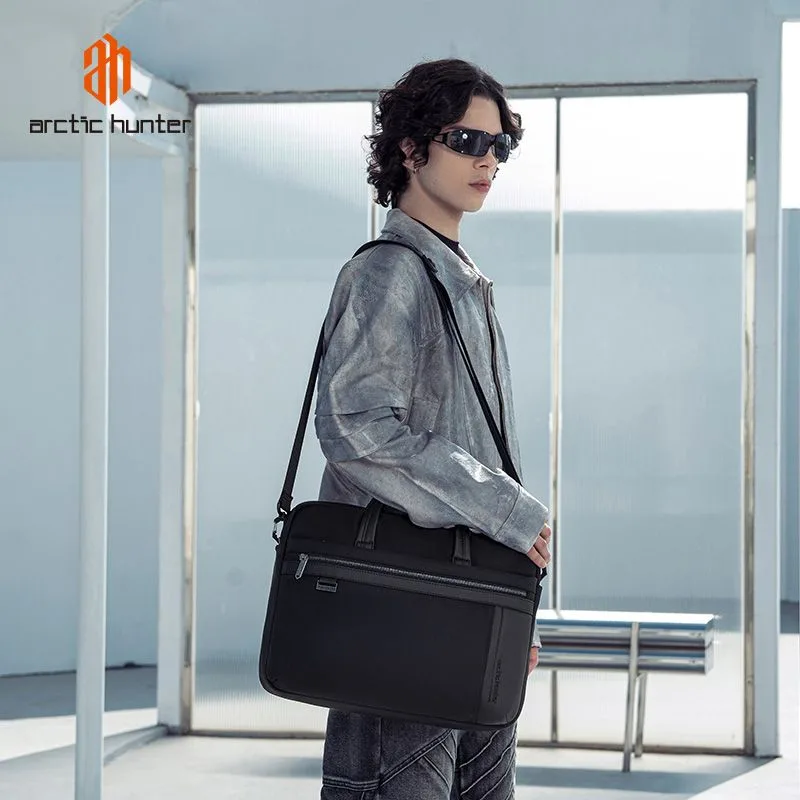 ARCTIC HUNTER τσάντα ώμου GWB00849 με θήκη laptop 15.6", 14L, μαύρη — εικόνα 2