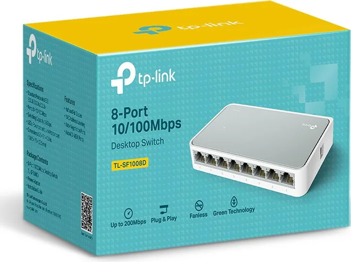TP-LINK Desktop Switch TL-SF1008D, 8-port 10/100Mbps, V12.40 — εικόνα 3