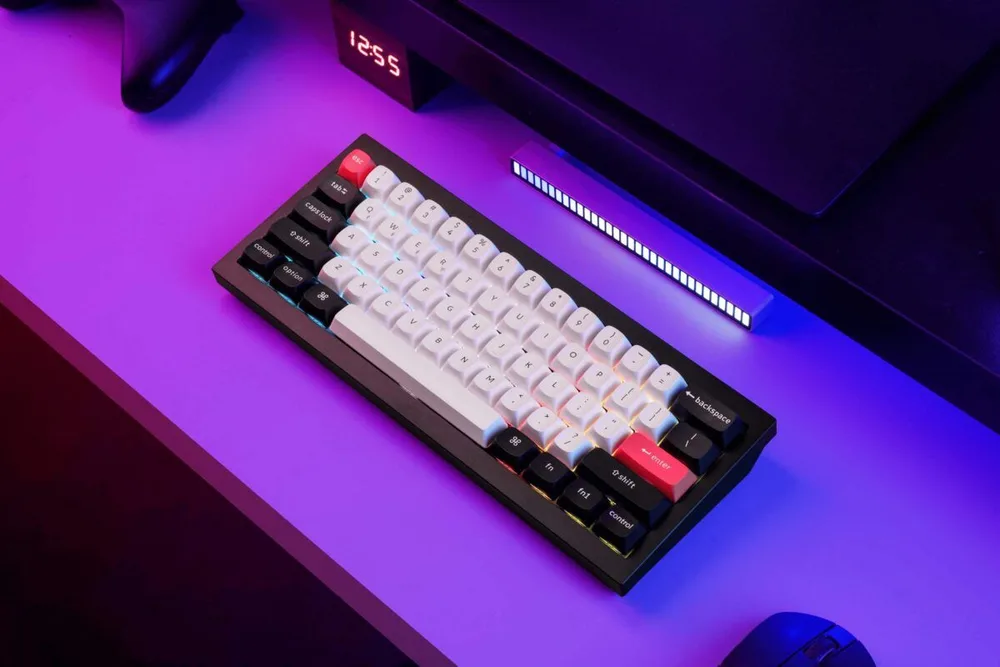 Keychron Q4 HE (Q4H-C1) QMK Wireless Custom Hall Effect Keyboard Purple Switch 60% US Layout — εικόνα 4