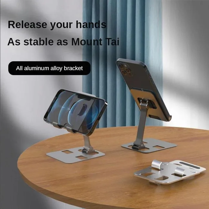 POWERTECH μεταλλική βάση smartphone/tablet PT-1159, 10", foldable, ασημί — εικόνα 2
