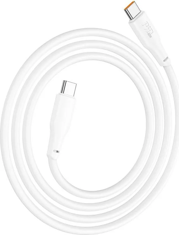 HOCO X93 καλώδιο φόρτισης και δεδομένων Force, Type-C ΣΕ Type-C, 1m, 60W, λευκό — εικόνα 2