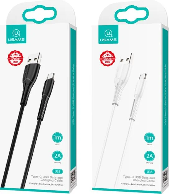 USAMS καλώδιο USB-C σε USB US-SJ366, 2A, 1m, μαύρο — εικόνα 5