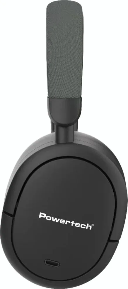 POWERTECH headphones PT-1462, ενσύρματα & ασύρματα, ANC & ENC, 40mm, 300mAh, μαύρα — εικόνα 3