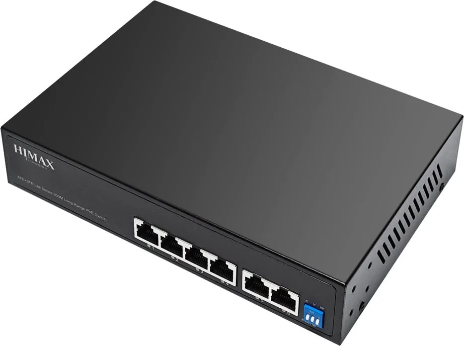 HIMAX PoE switch PS1402E-L, 4x Ethernet PoE & 2x Ethernet θύρες, έως 100Mbps — εικόνα 4