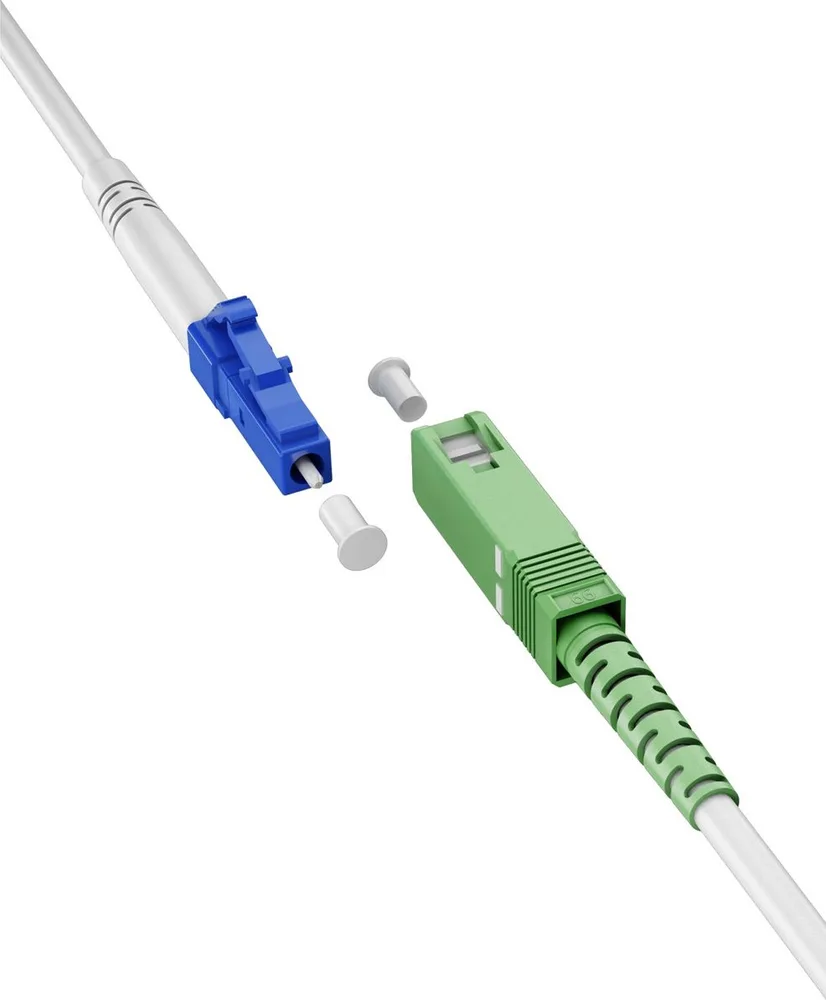 GOOBAY καλώδιο οπτικής ίνας SC-APC σε LC-UPC 59608, Singlemode OS2, 1m, λευκό — εικόνα 7
