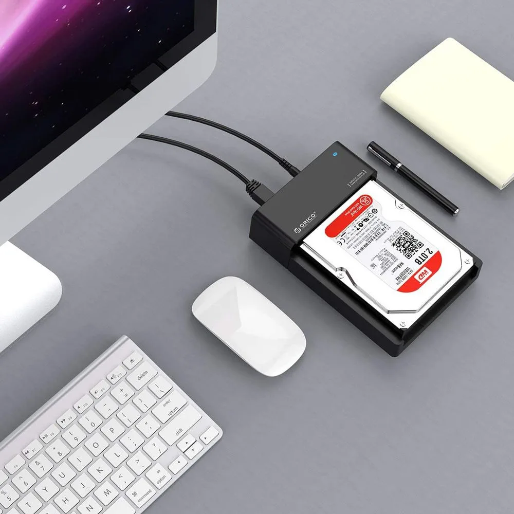 ORICO docking station για 2.5" ή 3.5" SATA HDD/SSD 6518US3-V2, 5Gbps, μαύρο — εικόνα 5