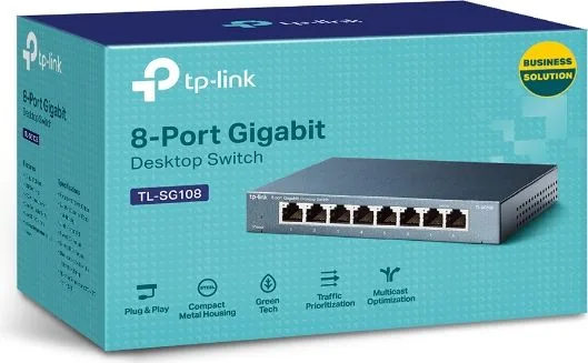 TP-LINK Desktop Switch TL-SG108 8 Θυρών, 10/100/1000Mbps, Ver. 6.0 — εικόνα 2