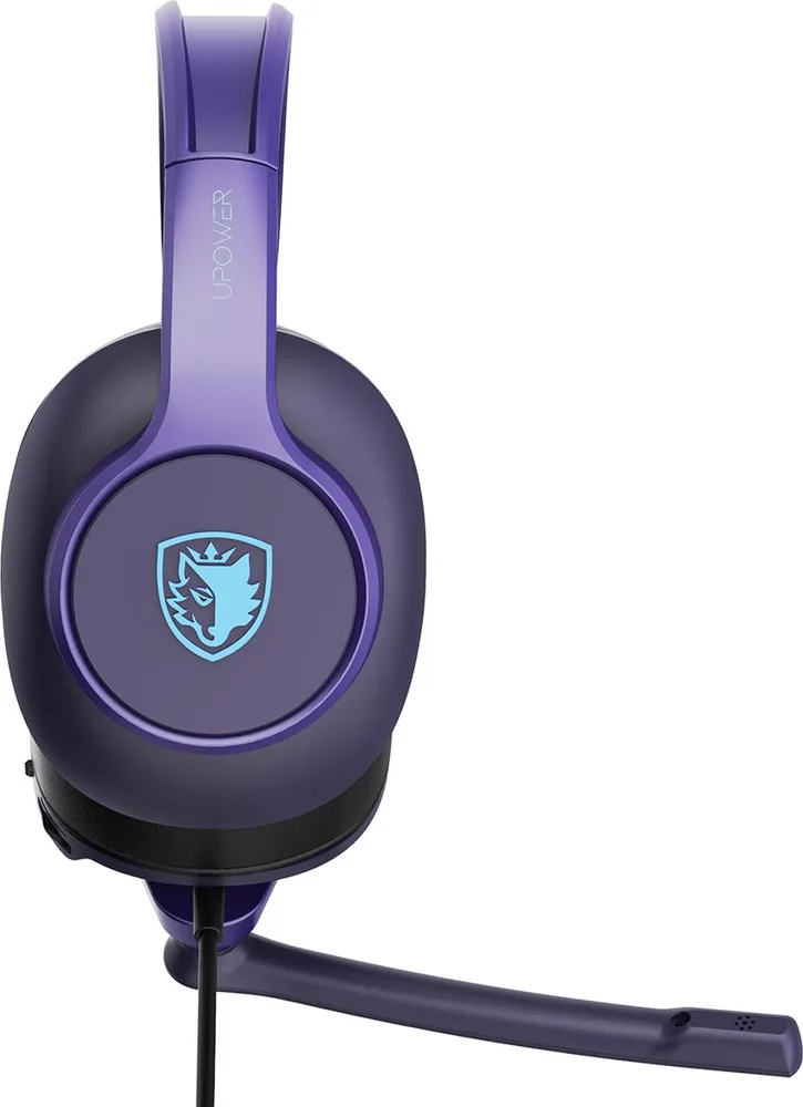 SADES gaming headset UPOWER, 3.5mm σύνδεση, 40mm, μωβ — εικόνα 2