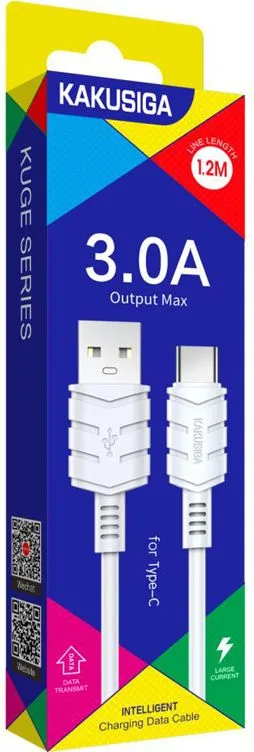 KAKUSIGA καλώδιο USB-C σε USB KSC-710, 3A, 480Mbps, 1.2m, λευκό — εικόνα 3