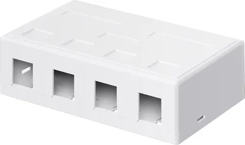 GOOBAY Keystone κυτίο 79376 για 4x θύρες δικτύου, λευκό