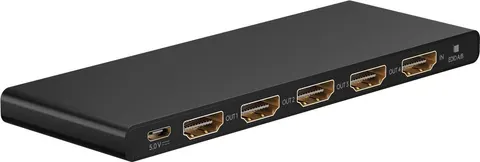 GOOBAY HDMI splitter 58483, 4 σε 1, 4K/60Hz, μαύρο