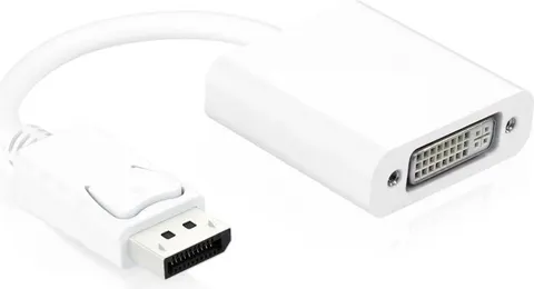 POWERTECH αντάπτορας DisplayPort σε DVI 24+5 CAB-DP005, 0.20m, λευκός