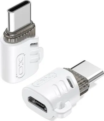 XO NB256G Micro Female TO Type-C Male Connector, λευκό