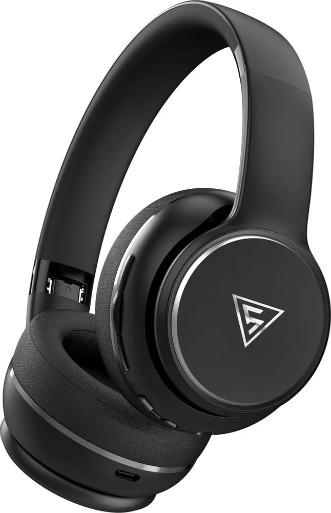 DOQAUS headphones DESIGN 3, ασύρματα & ενσύρματα, Φ40mm, 600mAh, μαύρα — εικόνα 4