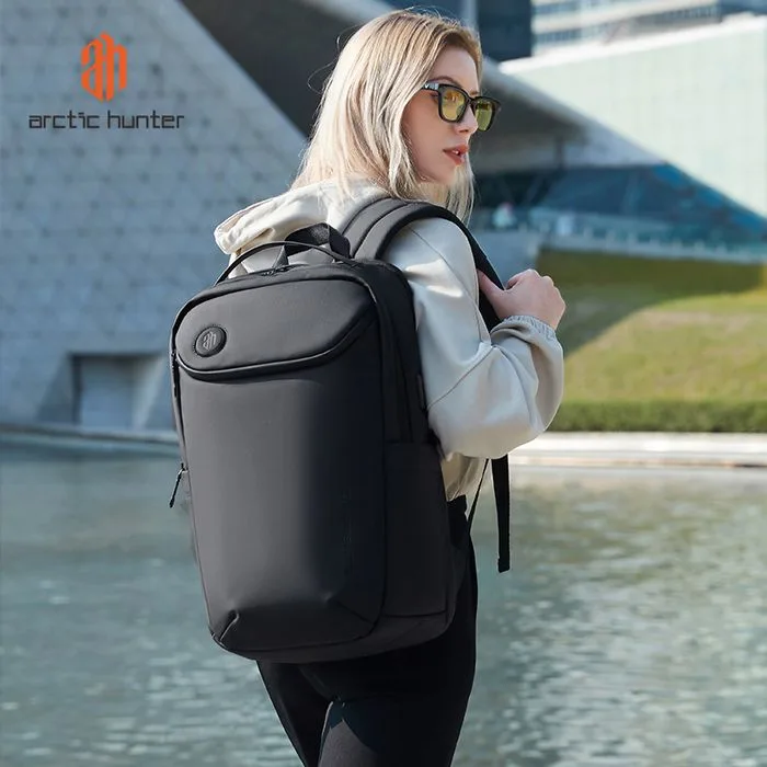 ARCTIC HUNTER τσάντα πλάτης B00555 με θήκη laptop 15.6", 25L, USB, μαύρη — εικόνα 4