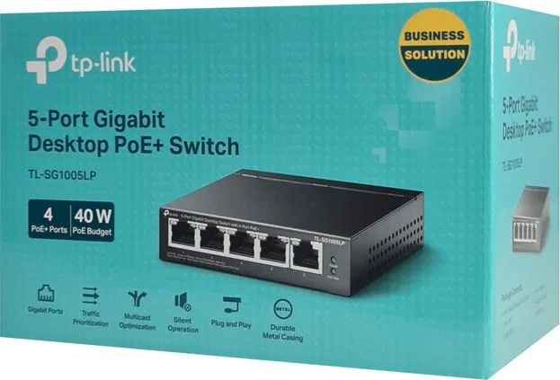 TP-LINK desktop switch TL-SG1005LP, 5-Port Gigabit, 4x PoE+, V4.0 — εικόνα 6