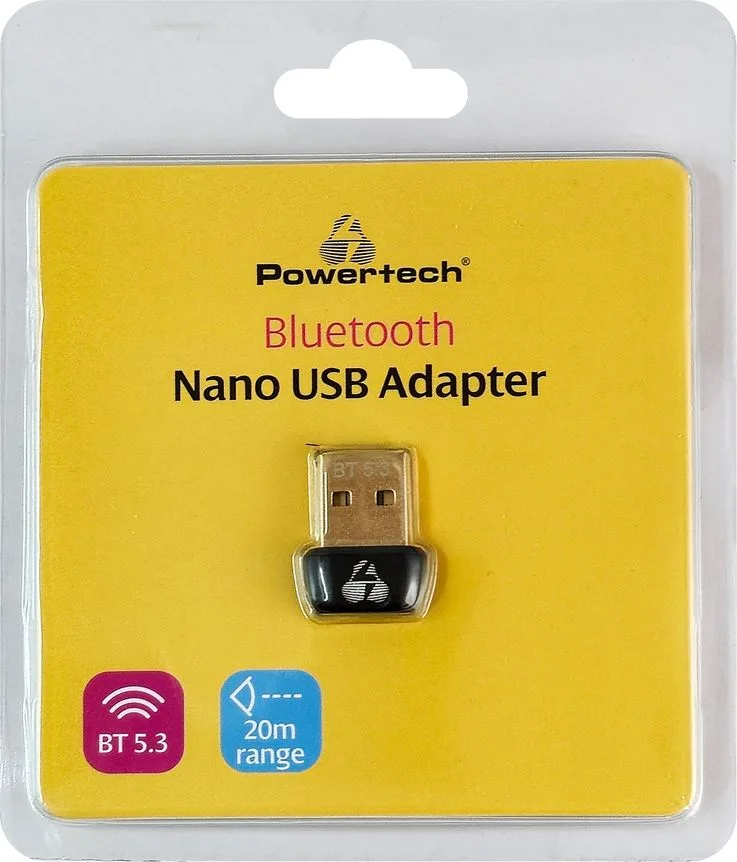 POWERTECH USB Bluetooth 5.3 αντάπτορας PT-1451 με εμβέλεια έως 20m — εικόνα 3