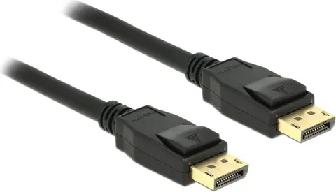 DELOCK καλώδιο DisplayPort 1.2 83806, 4K/60Hz, 21.6 Gbps, 2m, μαύρο