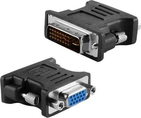 POWERTECH αντάπτορας VGA θηλυκό σε DVI 24+1 αρσενικό CAB-G036, μαύρος