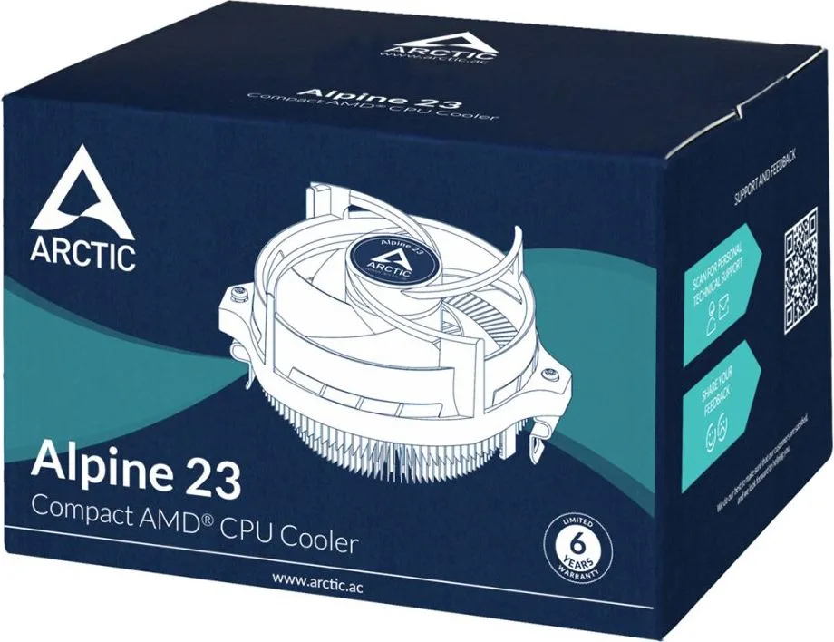 Arctic Alpine 23 - 95W CPU Cooler for AMD socket AM4 — εικόνα 6