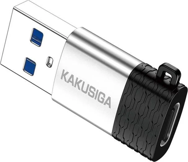 KAKUSIGA αντάπτορας USB-C σε USB KSC-1421, 5Gbps, 18W, γκρι — εικόνα 3