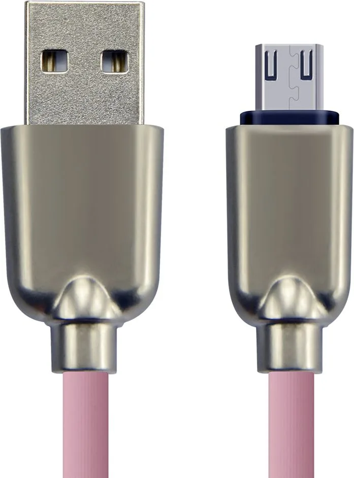 CABLETIME καλώδιο micro USB σε USB CT-PE32-ZFMC, 2A, 480Mbps, 1m, ροζ — εικόνα 2