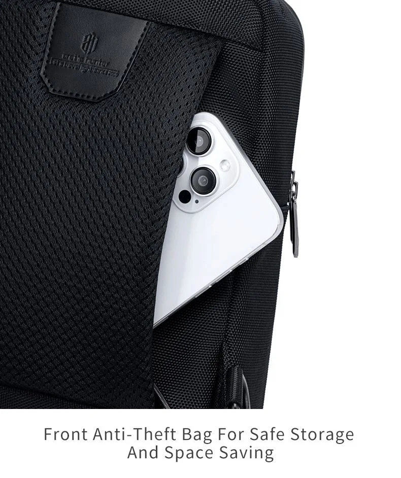ARCTIC HUNTER τσάντα Crossbody XB00678, 5.8L, μαύρη — εικόνα 4