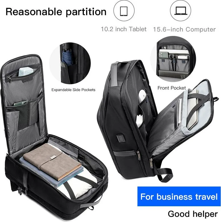 ARCTIC HUNTER τσάντα πλάτης B00403 με θήκη laptop 15.6", USB, 19L, γκρι — εικόνα 3