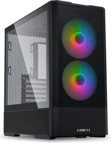 LIAN LI LANCOOL 207 Black - ATX PC Case (4 FANS) 2 x front 140 ARGB PWM & 2 bottom 120 PWM reverse