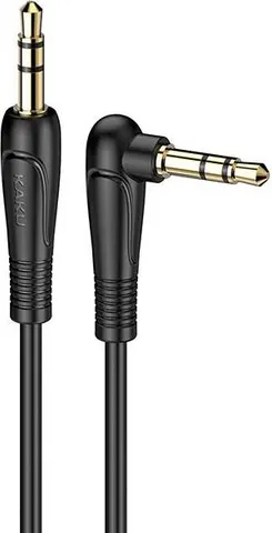 KAKUSIGA καλώδιο ήχου 3.5mm KSC-521, AUX, 90°, HiFi 1m, μαύρο