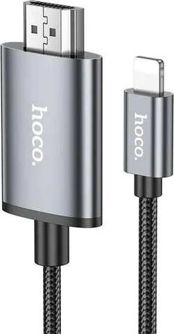HOCO UA27, HD καλώδιο Lightning ΣΕ HDMI, γκρι