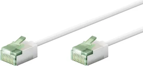 GOOBAY καλώδιο δικτύου 74359, CAT 8.1 U/FTP, ultra slim, copper, 40Gbps, 0.50m, λευκό