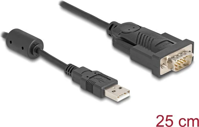 DELOCK αντάπορας USB σε RS-232 64276, 460.8Kbps, 0.25m, μαύρος — εικόνα 3