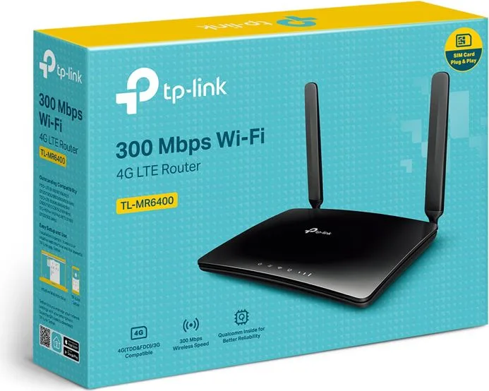 TP-LINK router TL-MR6400, 4G LTE, WiFi 300Mbps, V7.20 — εικόνα 5