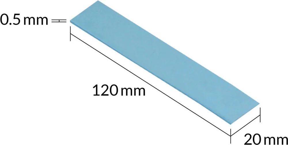 Arctic TP-3 120x20mm, 0.5mm - 4 Pack Premium Performance Thermal Pad — εικόνα 2