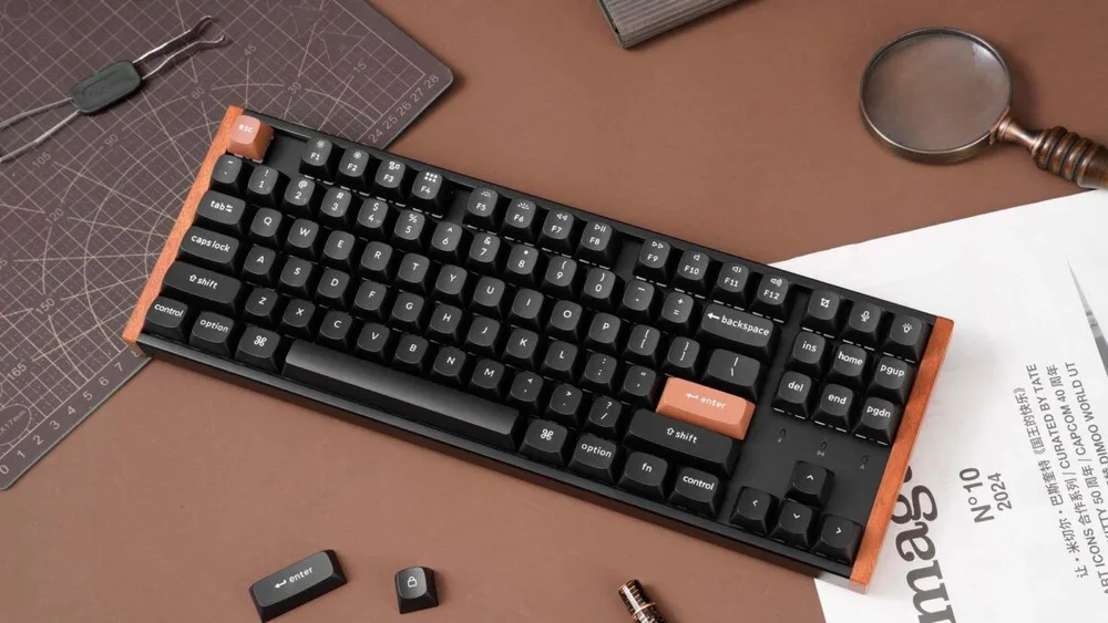 Keychron K8 HE (K8H-F1) Special Wood Edition Wireless Magnetic Hall Effect RGB Keyboard 80% US — εικόνα 2