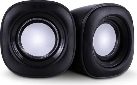 POWERTECH ηχεία Essential sound PT-844, 2x 3W, 3.5mm, μαύρα