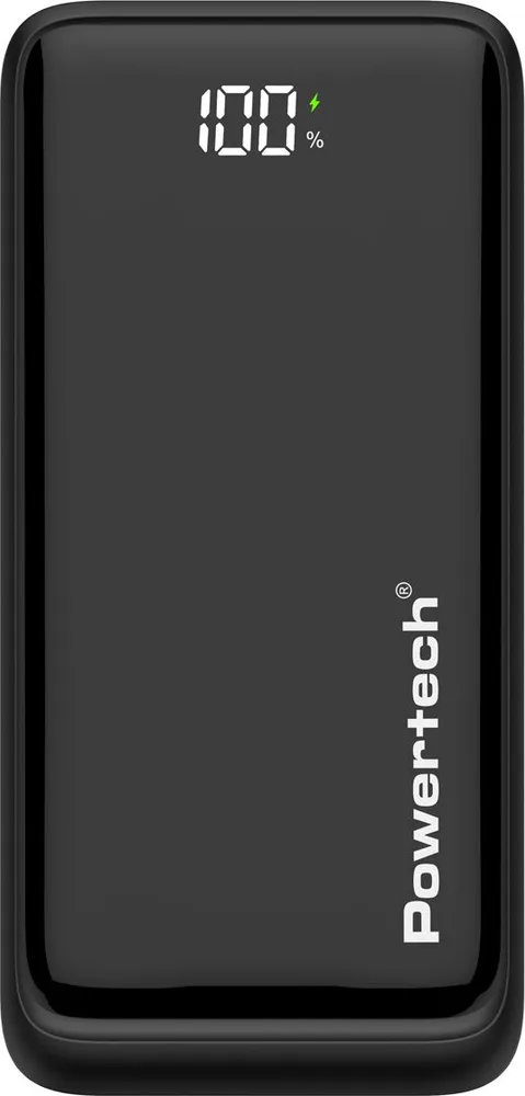 POWERTECH power bank PT-1327 με οθόνη, 20000mAh, 22.5W, μαύρο — εικόνα 4