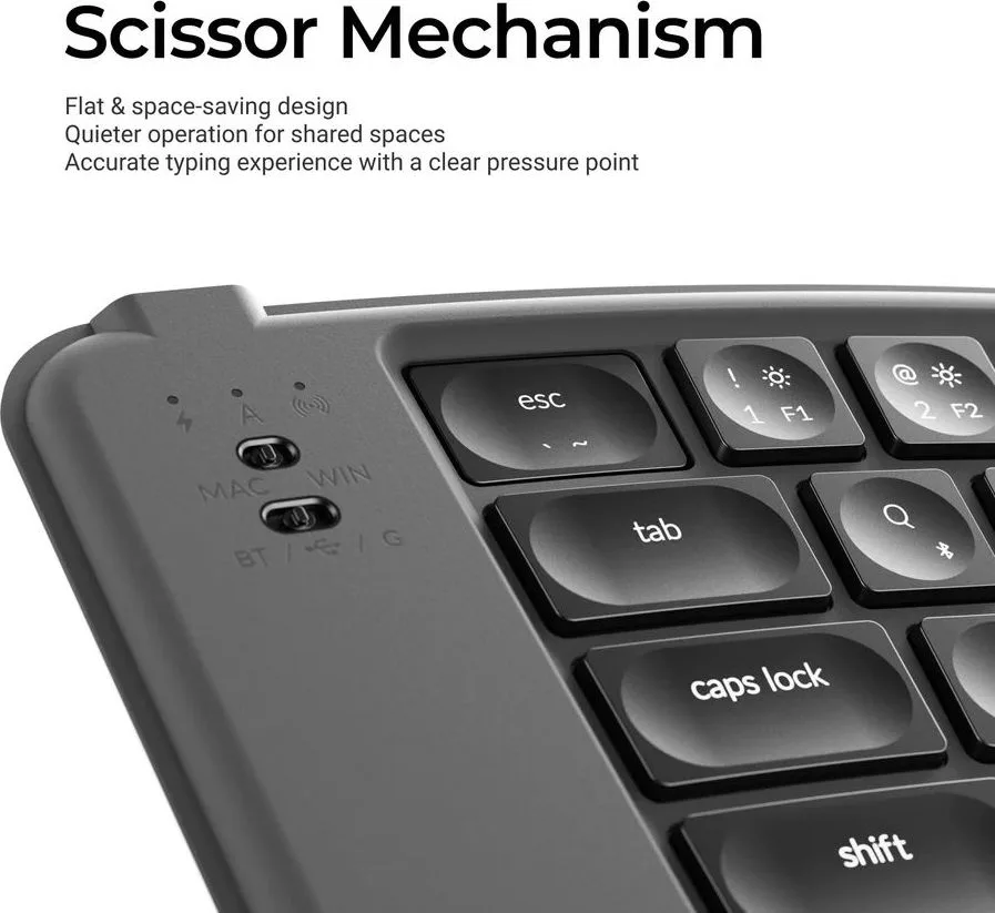 Keychron B11 Pro (B11P-K1) Ultraslim Wireless BT Foldable Keyboard Online customization - Gray US La — εικόνα 3