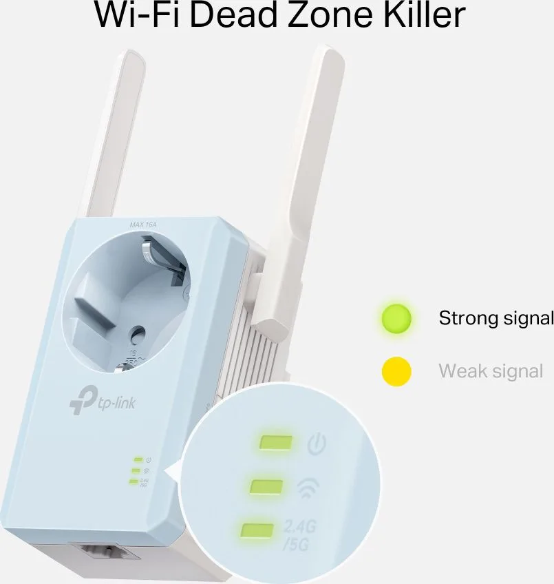 TP-LINK WiFi range extender RE365 με Passthrough, AC1200 1200Mbps, Ver. 3.0 — εικόνα 5