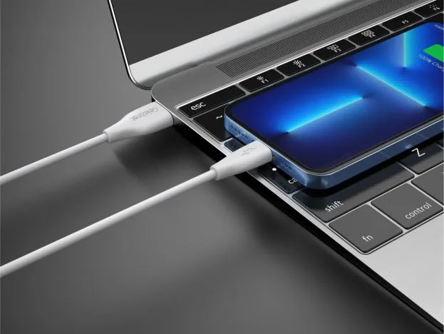 CELEBRAT καλώδιο micro USB σε USB CB-31, 3A, 480Mbps, 1m, λευκό — εικόνα 2