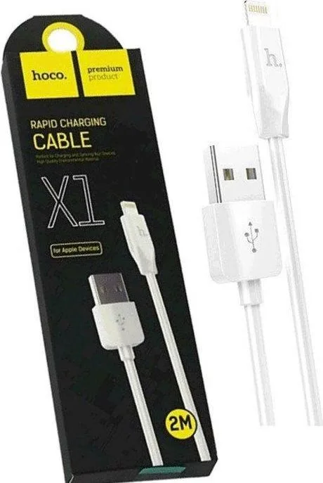 HOCO X1 καλώδιο Lightning USB 2m, λευκό — εικόνα 2