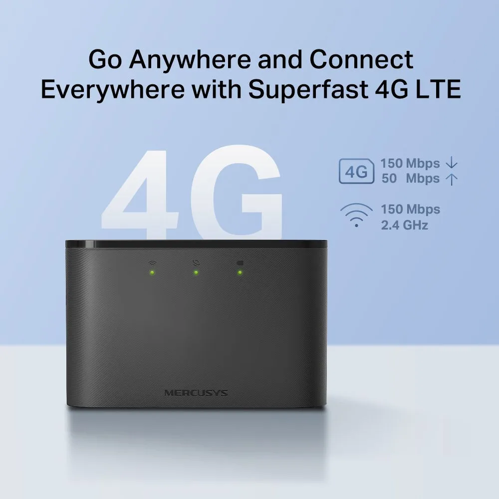 MERCUSYS router MT110, 4G LTE, WiFi 150 Mbps, 2200mAh, Ver. 2.0 — εικόνα 2
